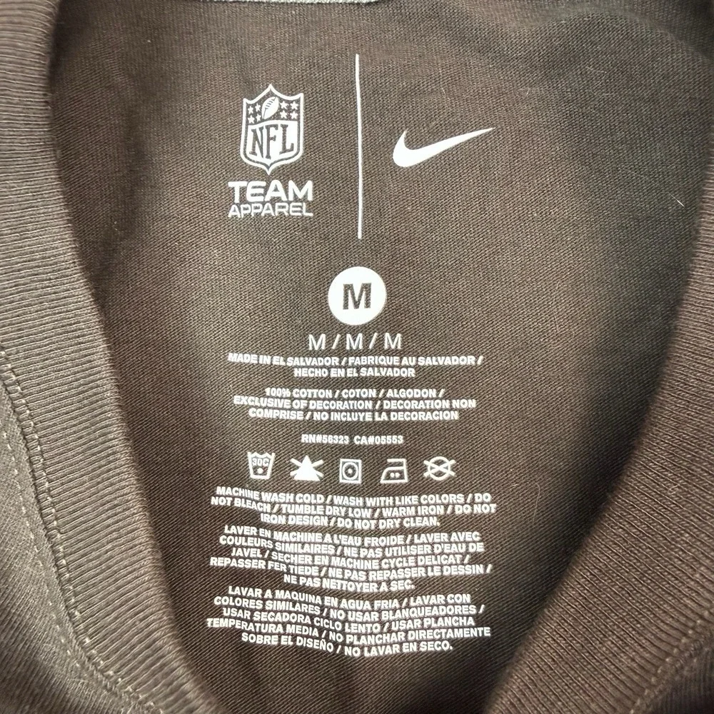 Nike Shirt Mens Medium Cleveland Browns NFL Team Apparel Football NWT